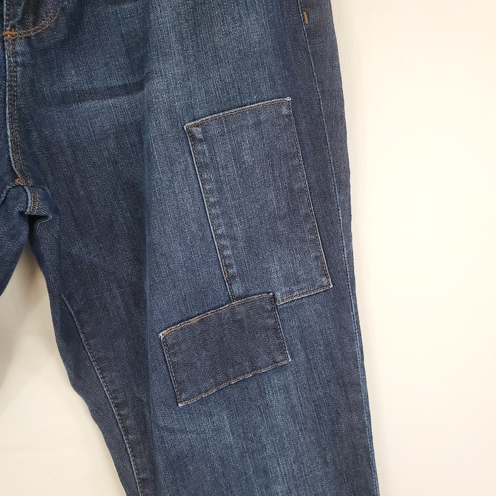 Kut from the Kloth skinny jeans with patch accents - Picture 4 of 9